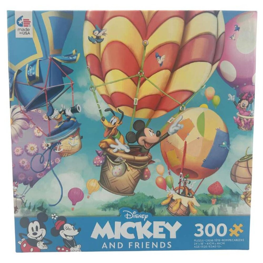 Ceaco Disney Mickey and Friends Hot Air Balloon Race Jigsaw Puzzle / 300 Pieces